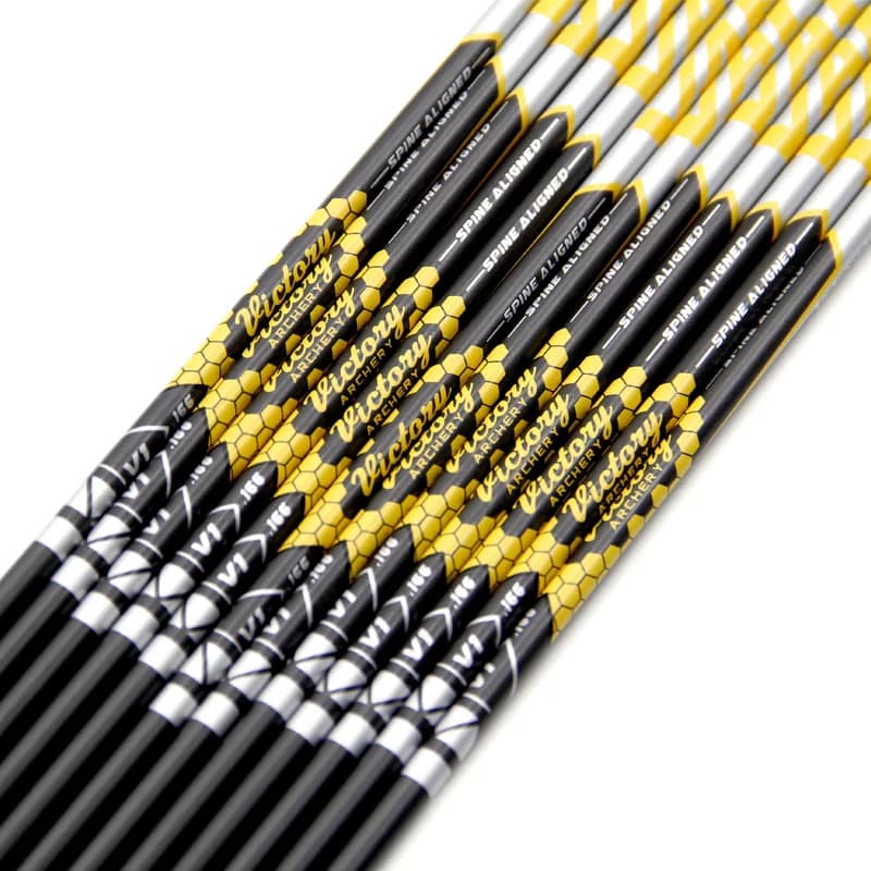 Aste in Carbonio Puro ID4.2mm per Tiro con l'Arco, Spine 300 350 400 500 600 700 800 900, Aste VAP Victory V1 per Tiro al Bersaglio