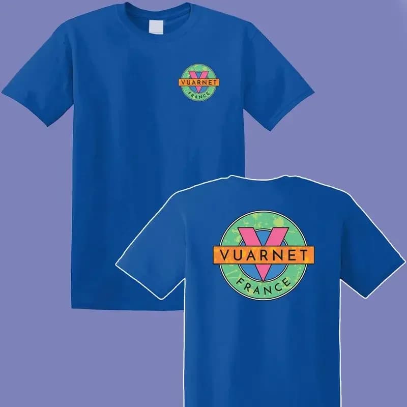 T-shirt Vuarnet France da uomo blu taglia S 3XL