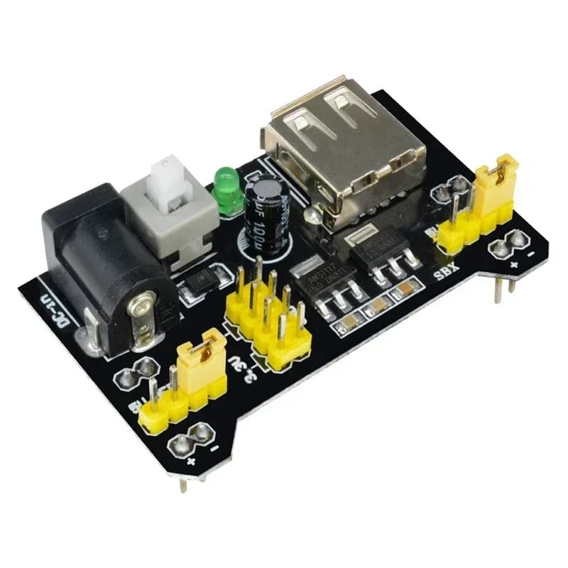 10 pcs MB102 Breadboard Power Module 3.3 V 5 V Breadboard Without welding FAI DA TE For arduino