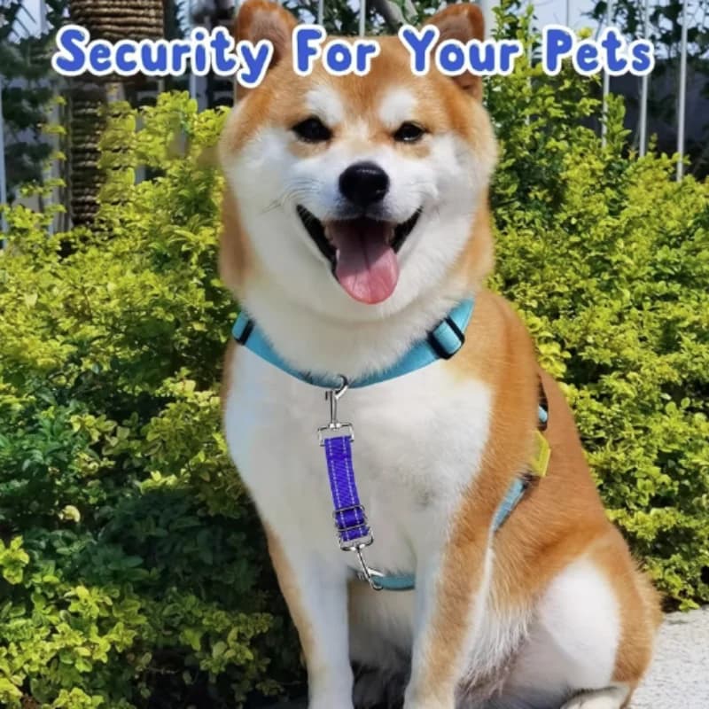 Collare di Sicurezza Riflettente per Cani con Clip a 360 Gradi, Resistente ° Attacco per Guinzaglio Girevole in Poliammide con Lunghezza Regolabile per Pressione Verticale