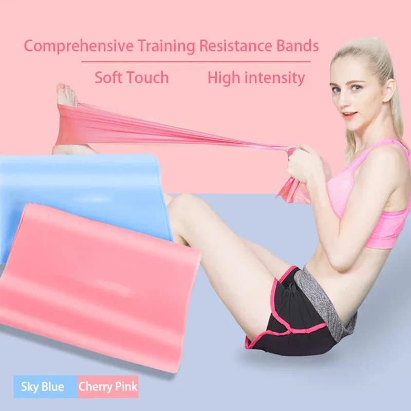 Cinghie di resistenza elastiche non in lattice per l'allenamento della forza della terapia fisica Yoga Pilates Esercizio di stretching