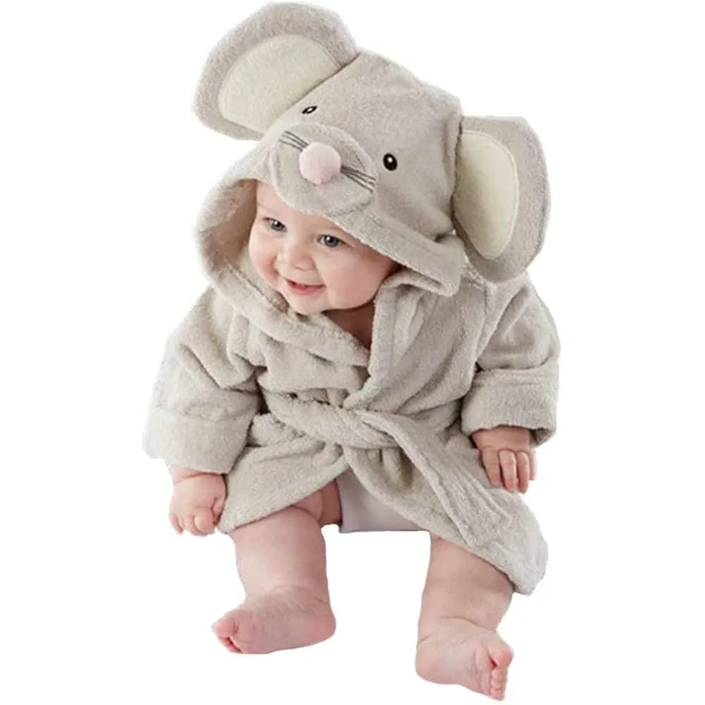 Newborn Baby bathrobe cap towel Unisex baby bathrobe towel for durable ultra absorbent children's sponge blankets