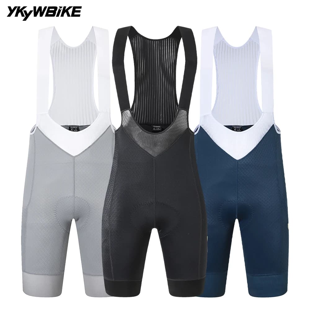 YKYWBIKE 2026 Men's Short Cycling Neck 3 Pockets Summer Road Bike Short Trousers Belgium Pad MTB Bicycle Saddles Pro Team