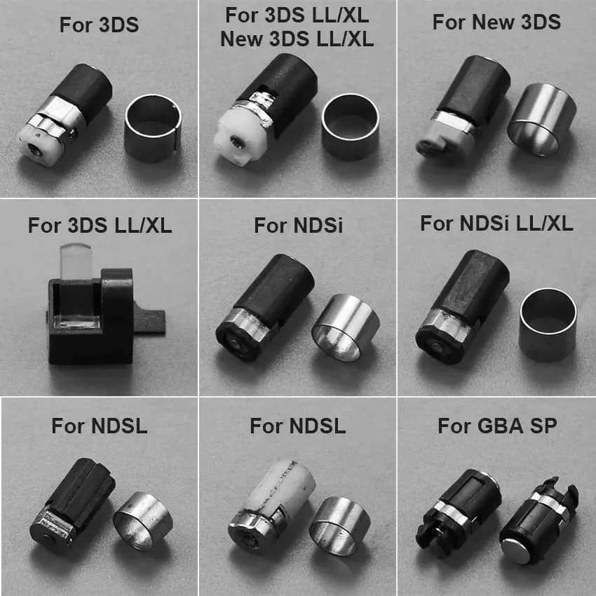1 pz cerniera asse Shell parti di riparazione per NDS Lite NDSL NDSi LL XL GBA SP per 3DS nuovo 3DS LL XL albero rotante di ricambio