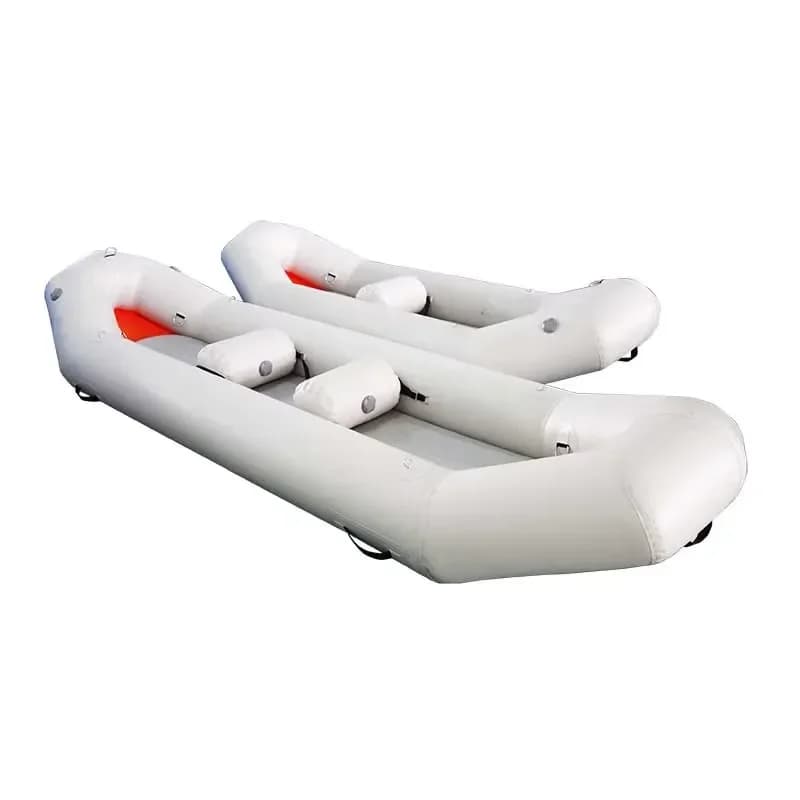 PVC Inflatable Kayak for River Drifting Raft Boat/Sport Sea Kayak 2 Seats Inflatable PVC Canoe Kayak with Paddle