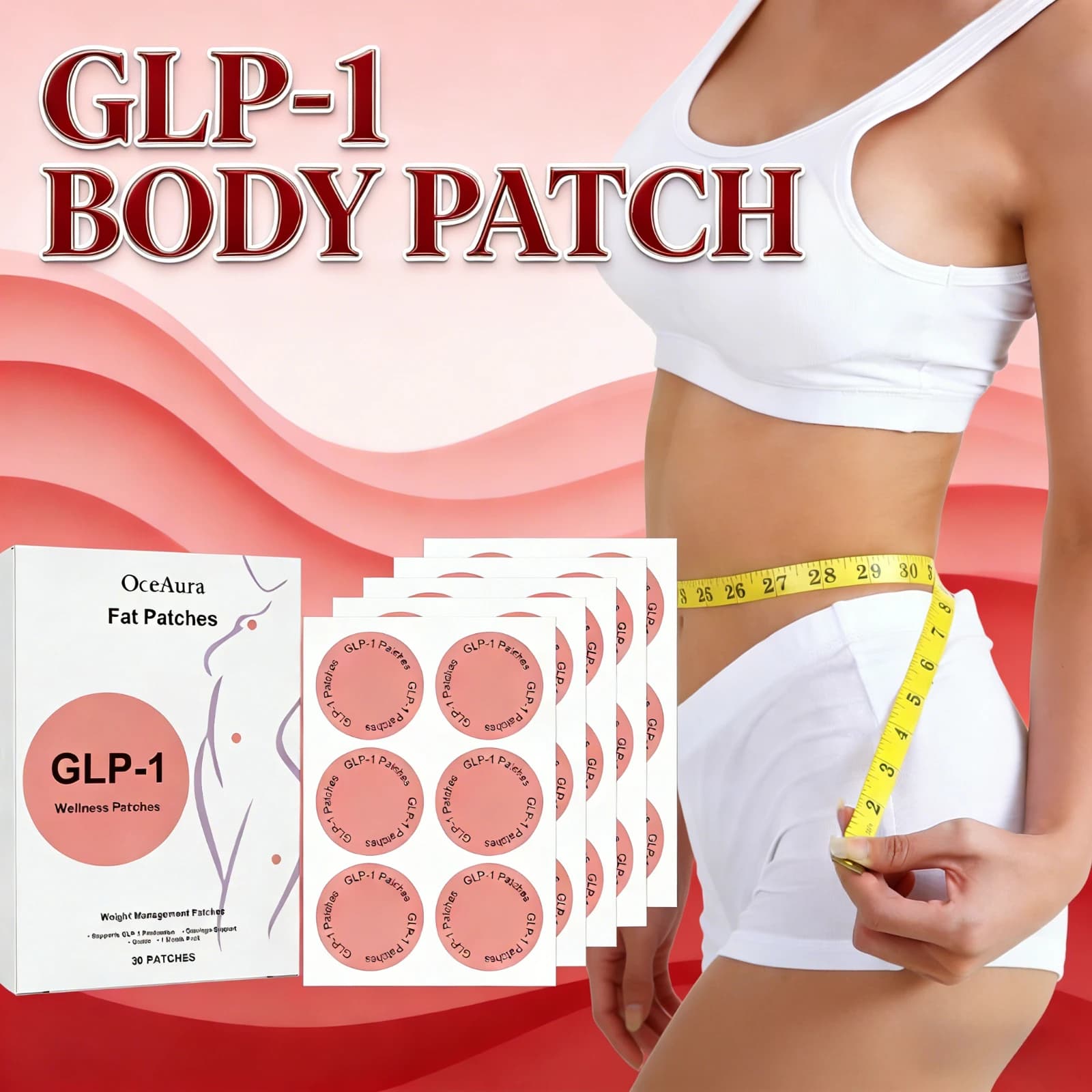 Patch per la Cura del Corpo, Formula Modellante e Rassodante, Trattamento Tonificante per la Pelle, Patch per il Controllo della Forma del Corpo, Benessere Quotidiano