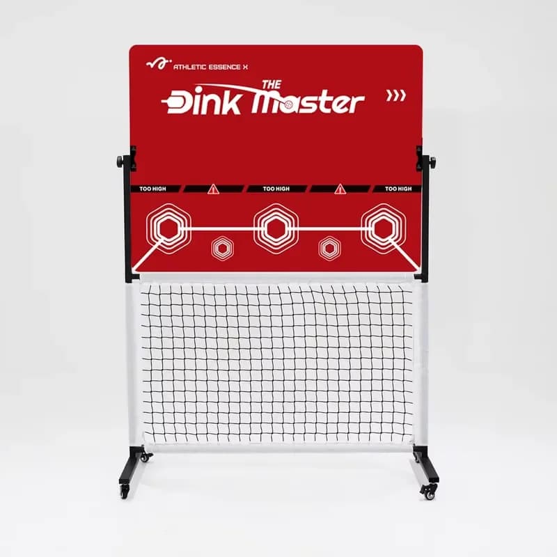 DINK Master Detachable Pickleball Trainer 2 in 1 Rebound Board with Steel Net Frame for Serving Practice Ball Control