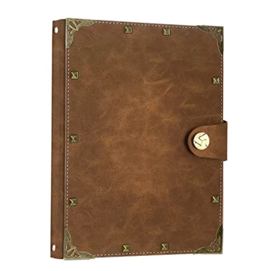 SEEHAN A5 Journal Vintage Binder Journal Notebook 200 Pages, PU Leather Blank Journal Sketchbook A5 Notepads Travel Journal for