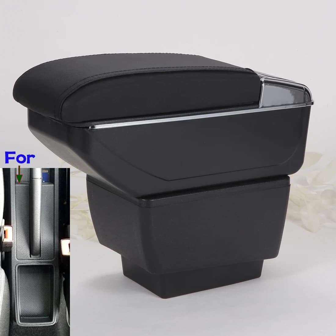 For Skoda Fabia Armrest For Skoda Fabia 3 III 2015-2021 Car Armrest Box Retrofit parts Storage Box Car Accessorie
