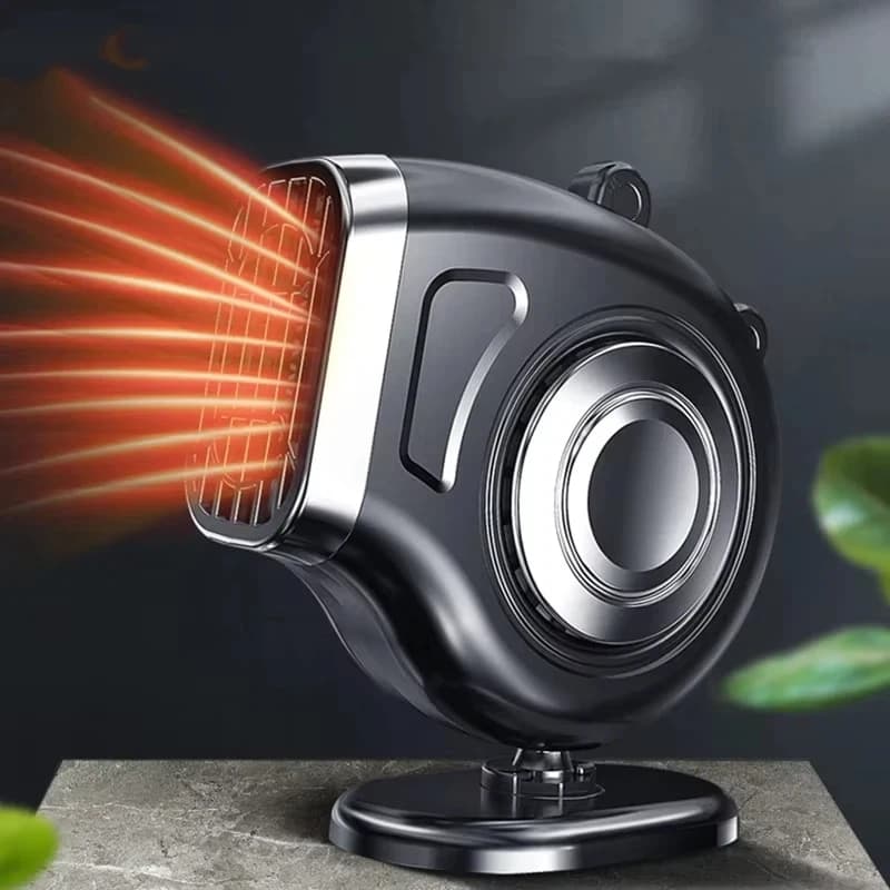 Hipacool 12V/24V Car Heater 2-in-1 Heat&Cool Fan Plug in Cigarette Lighter Defroster Heathing Defogger for Car Windshield