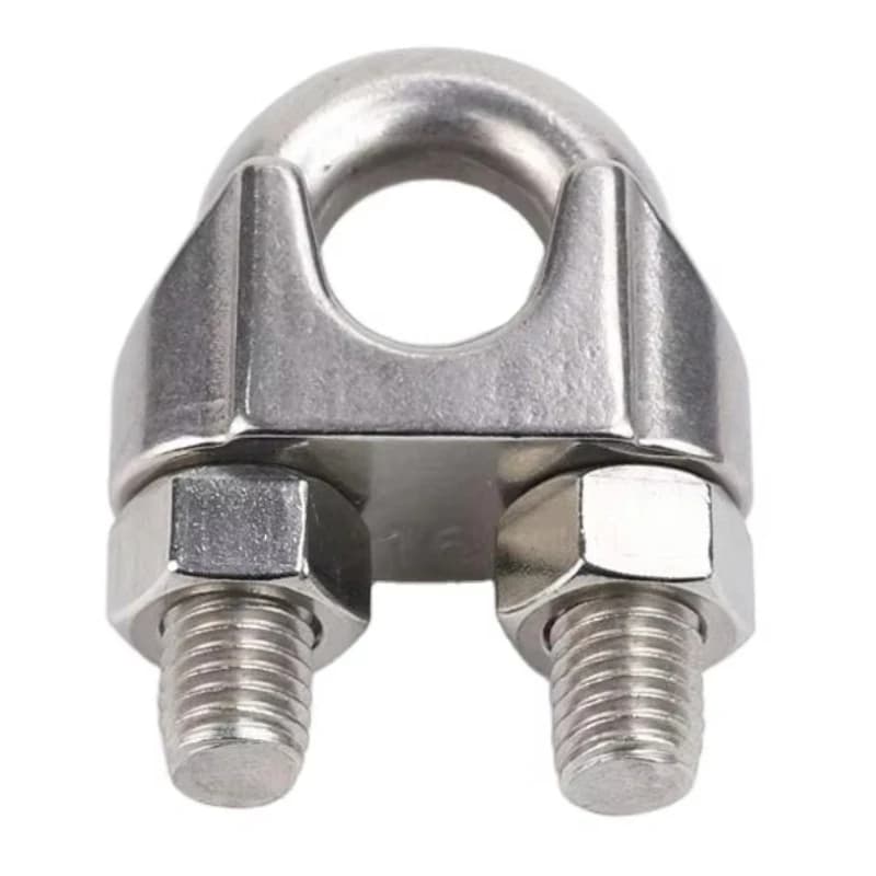 Accessori per attrezzature nautiche, ferramenta marina, clip per fune metallica in acciaio inossidabile 316