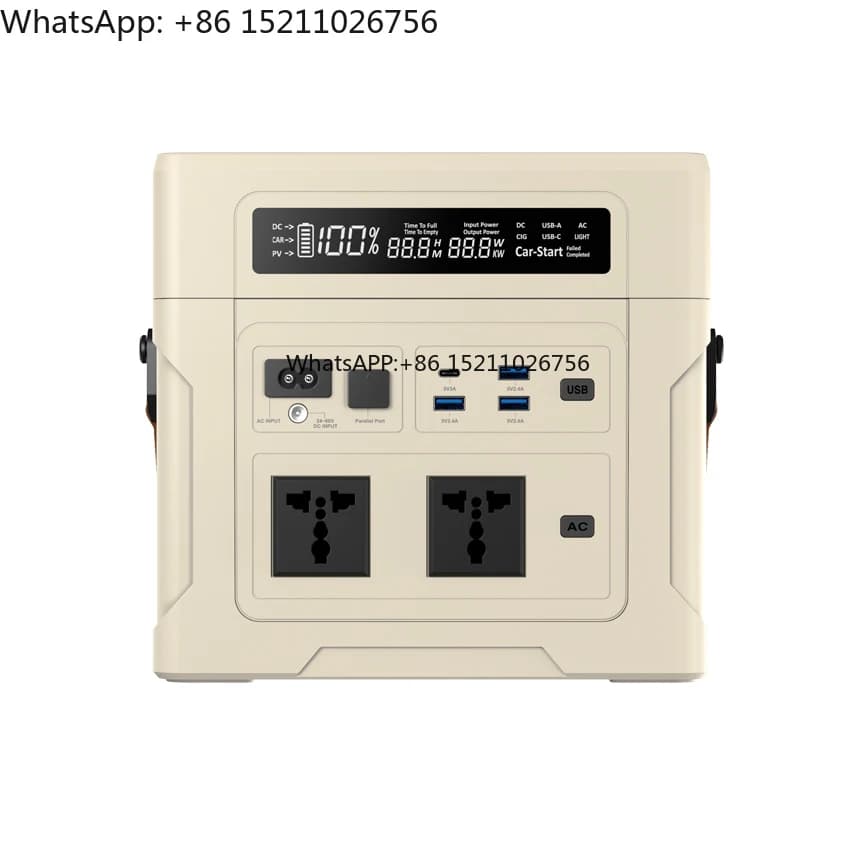 Generatore Solare Portatile LiFePO4 da 1000W, 902Wh, Onda Sinusoidale Pura, per Emergenze e Disastri, con Pannello Solare - Vendita all'Ingrosso Diretta dalla Fabbrica