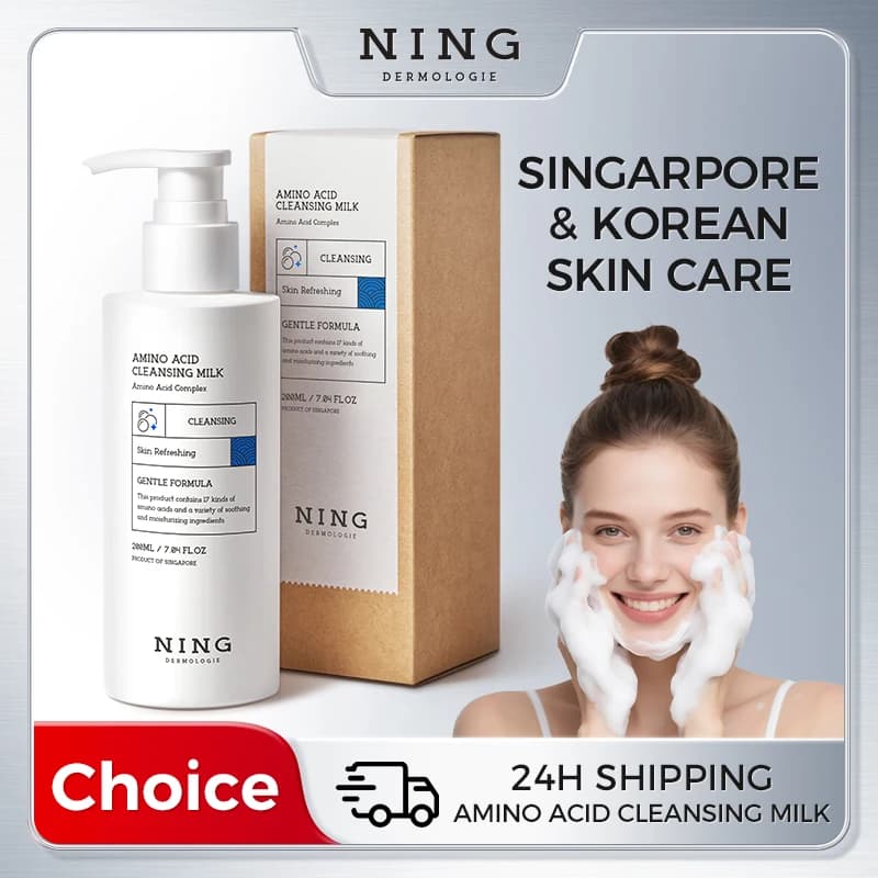 Korean cleansing milk to amino acids, refreshing and cleansing, sebum control and moisturizing, delicate and not irritating for skin