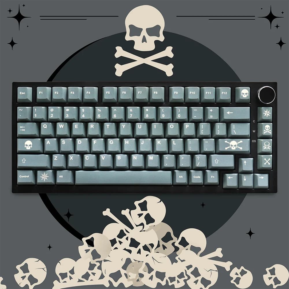 Copritasti GMK Boneyard personalizzati Sublimazione Pbt 130 tasti Cherry Profile Copritasti per tastiera meccanica 61/87/104/108 Mx Switch