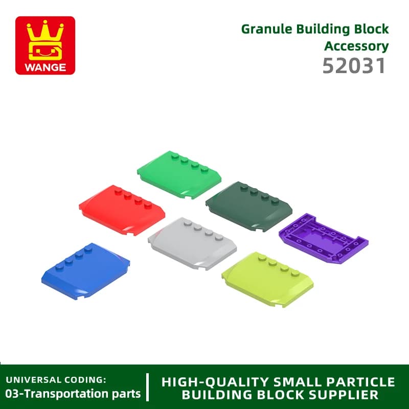Wange 28 pz/lotto 52031 copertura per auto a 4 punti Building Block accessori per attrezzi Moc compatibili con la confezione regalo di giocattoli per bambini in mattoni