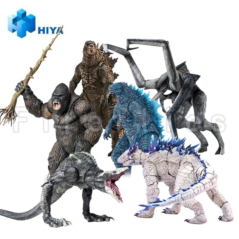18 CM HIYA Action Figure Squisita Serie Basica Godzilla x Kong Il Nuovo Impero Godzilla Teschio Crawler Godzilla 2014 Anime Giocattolo