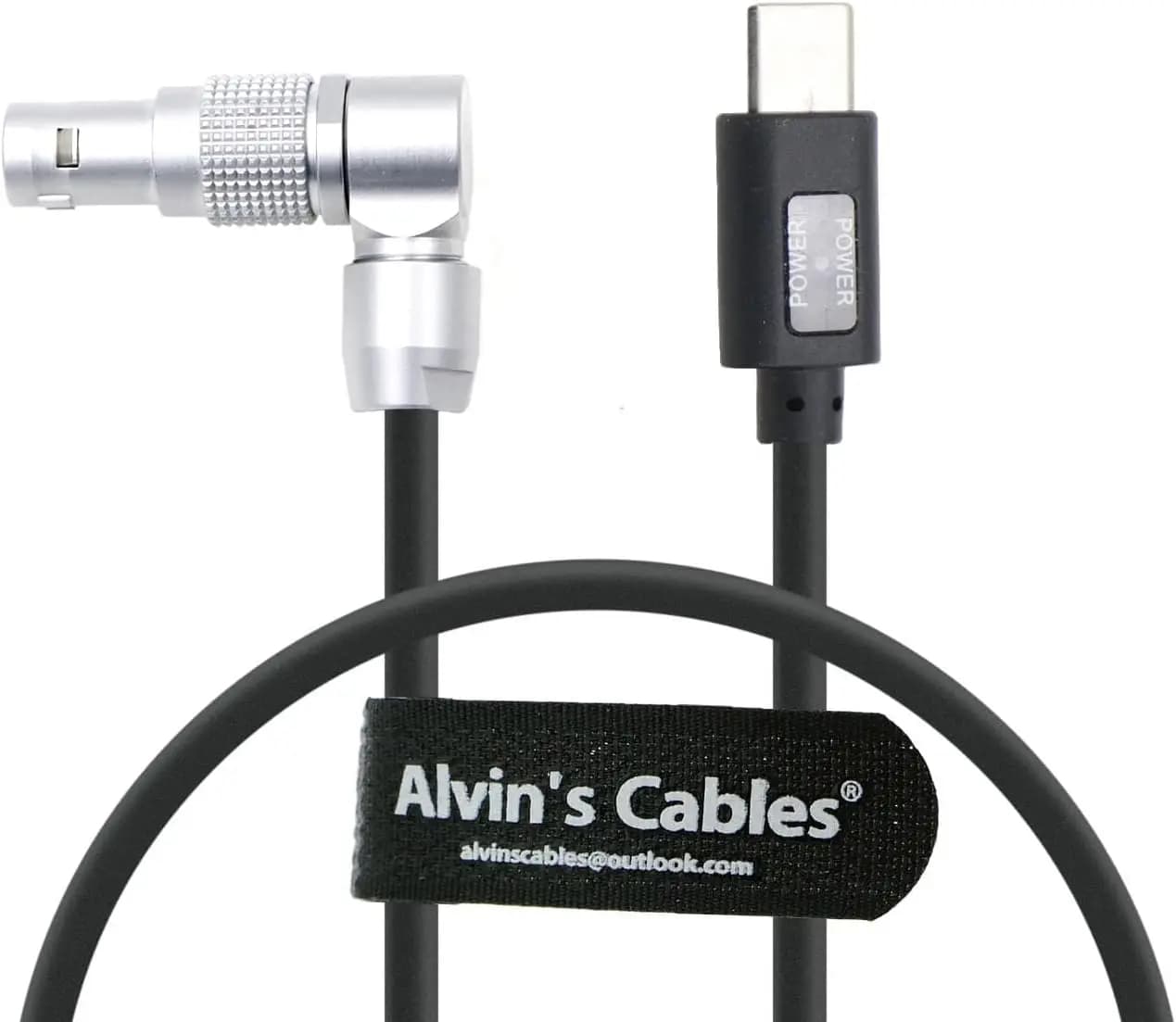 Alvin's Cables PD USB-C Type-C to 2 Pin Female Power Cable Fast Charging Cable for RED Komodo Camera 45cm| 18inches