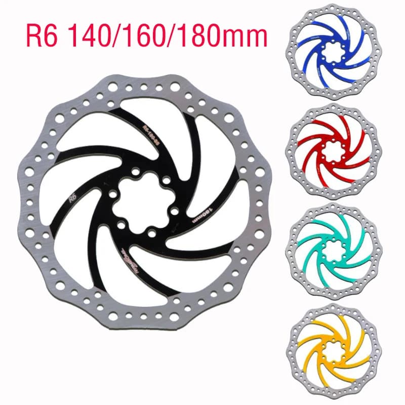 R6 Colore Mtb Disco Freno 140 160 180 MILLIMETRI Mountain Bike Pinza Meccanica Idraulica Rotore Per La Bicicletta Vtt Bmx Strada Ultra Leggero
