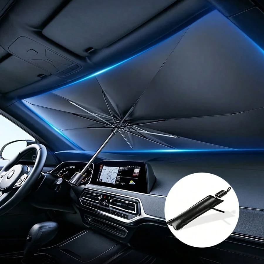 Car Sunshade, Windshield Sunshade, Car Interior Sun Protection and Heat Insulation Device, Foldable Car Sunshade Panel.