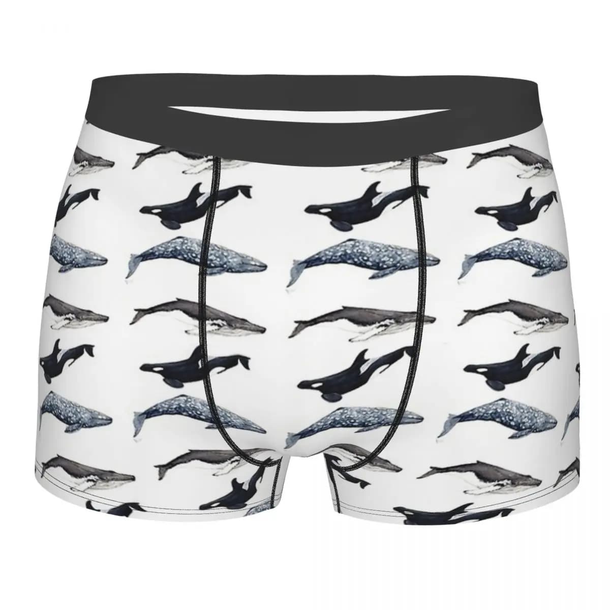 Orcinus Orca Whale Dolphin mutande con gobba mutandine traspiranti intimo uomo pantaloncini ventilati slip Boxer