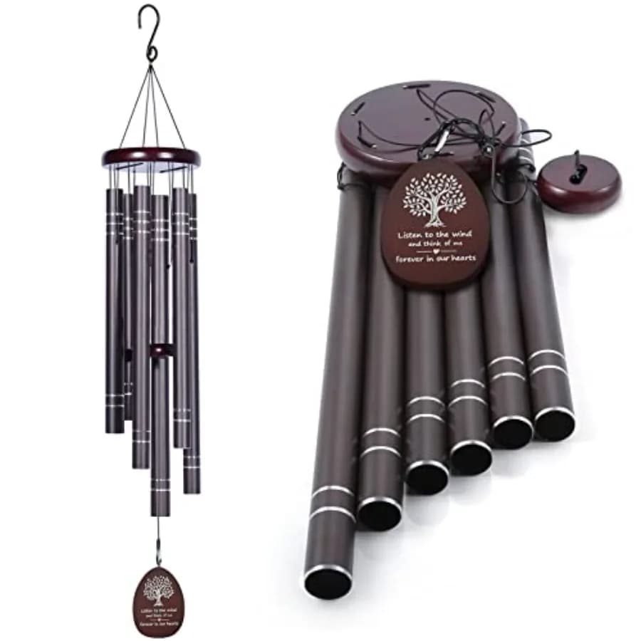 Large Wind Chimes Outside Deep Tone Memorial Wind Chime for Loss of Loved one, Sympathy Gift for Bereavement, Condolence, Funer