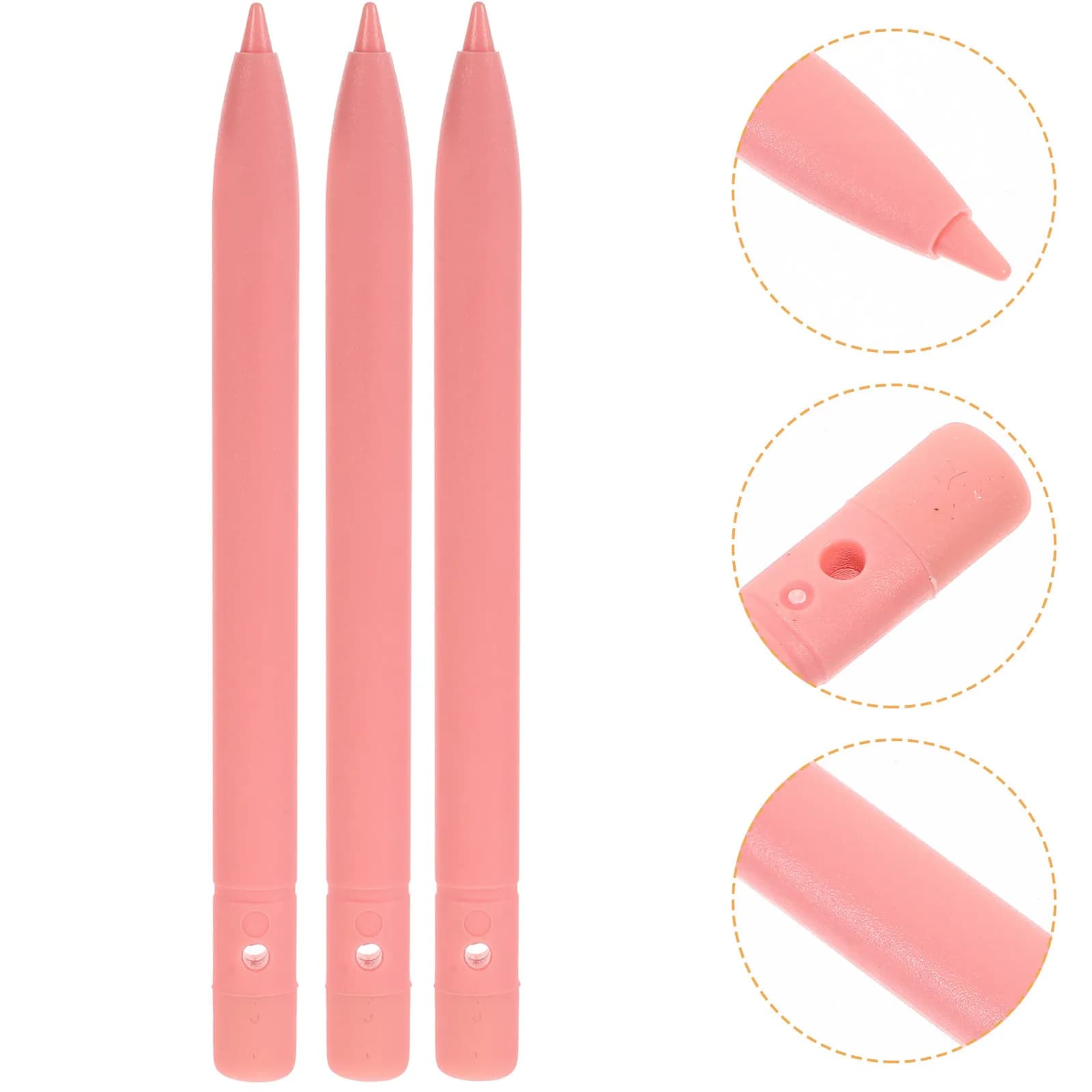 Penna cancellabile per tablet, 3 pezzi, colore rosa, per lavagna LCD da 8,5, 10, 12 pollici, penna stilo per bambini, apprendimento, disegno, appunti, uso in ufficio
