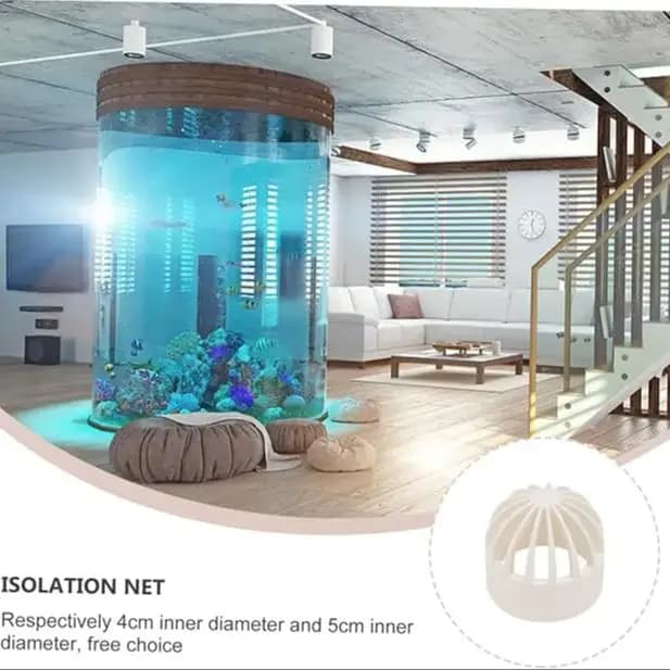 Filter with PVC vent cap from 1-2 pieces - ID 20-110 mm - Permeable joint with insulating screen for water tank/ aquarium/pool Overflo