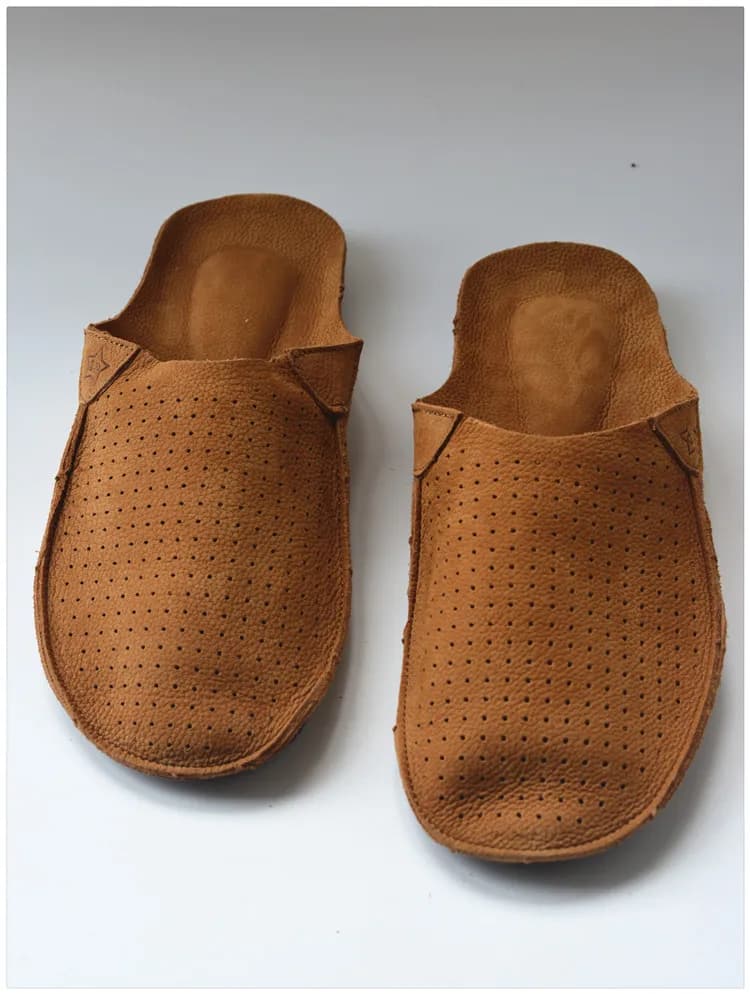 Pantofole scavate a punta chiusa Birkuir per uomo e donna appartamenti scivoli di lusso suole morbide eleganti scivoli da esterno in vera pelle