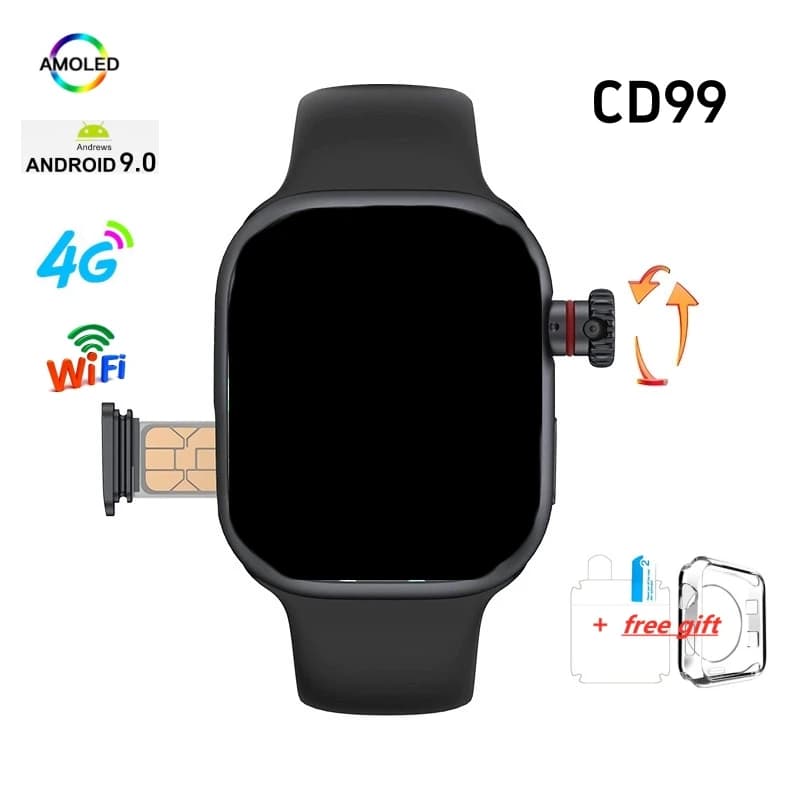 CD99 Smart Watch Series 10 Android 9 System with GPS WIFI Compass Amoled 2,26 inch 128 GB Storage Game Heart rate CD99 Smartwatch