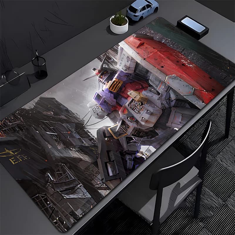 Tappetino per mouse da gioco Anime Gaming Speed xxl Gamer Cabinet Mouse Mat Tastiera Mechanical Warrior RX-78-2 G-gundam Mousepad Tappetino per scrivania del computer