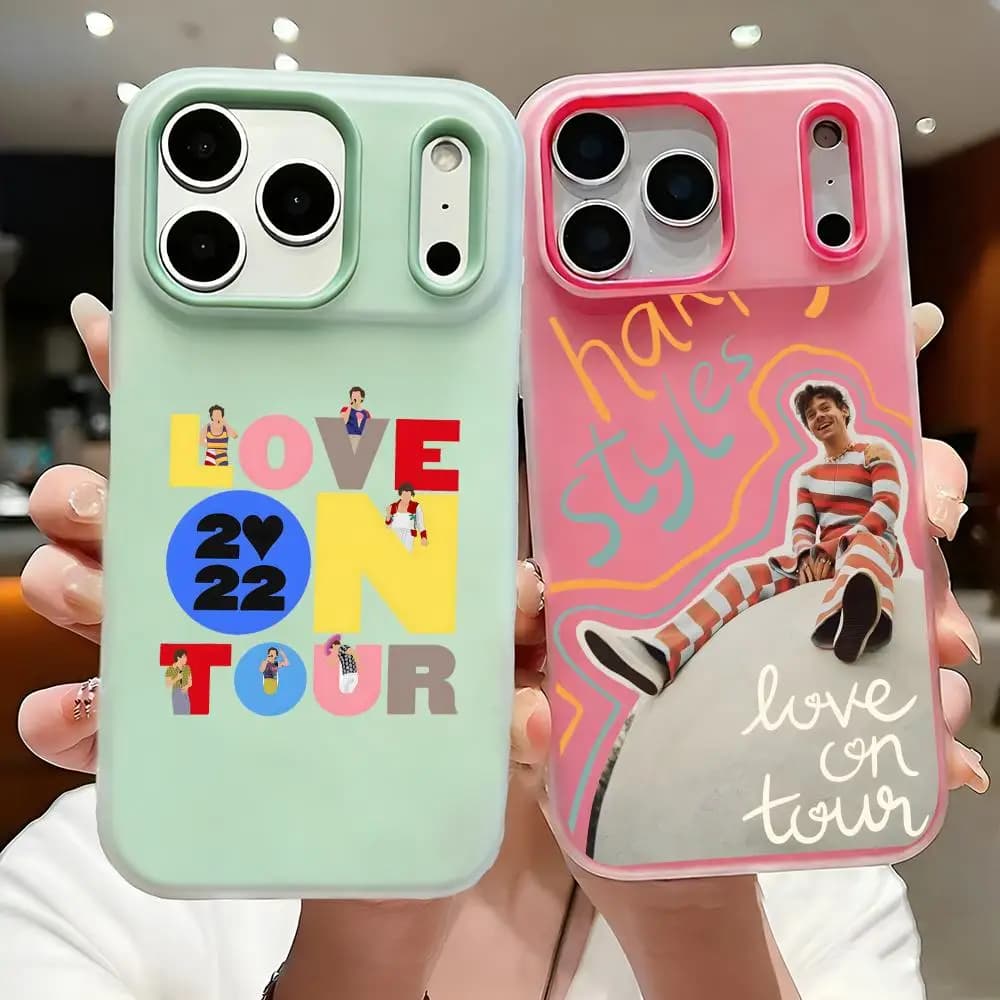 S-Styles Love H-Harrys Phone Case For iPhone 17 16 15 14 13 12 11 Pro Max Plus Case Clear Jelly Shockproof Soft