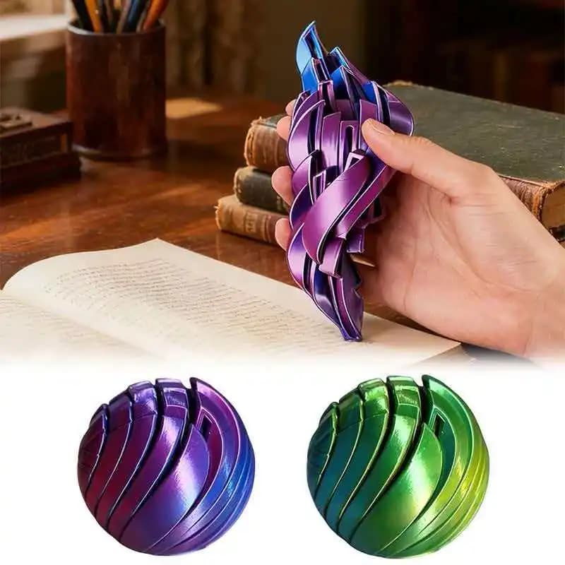 3D Slime Ball Fidget Toy Spirale Giocattolo sensoriale antistress per bambini Adulti Regali di festa di compleanno di Natale Giocattoli per alleviare l'ansia
