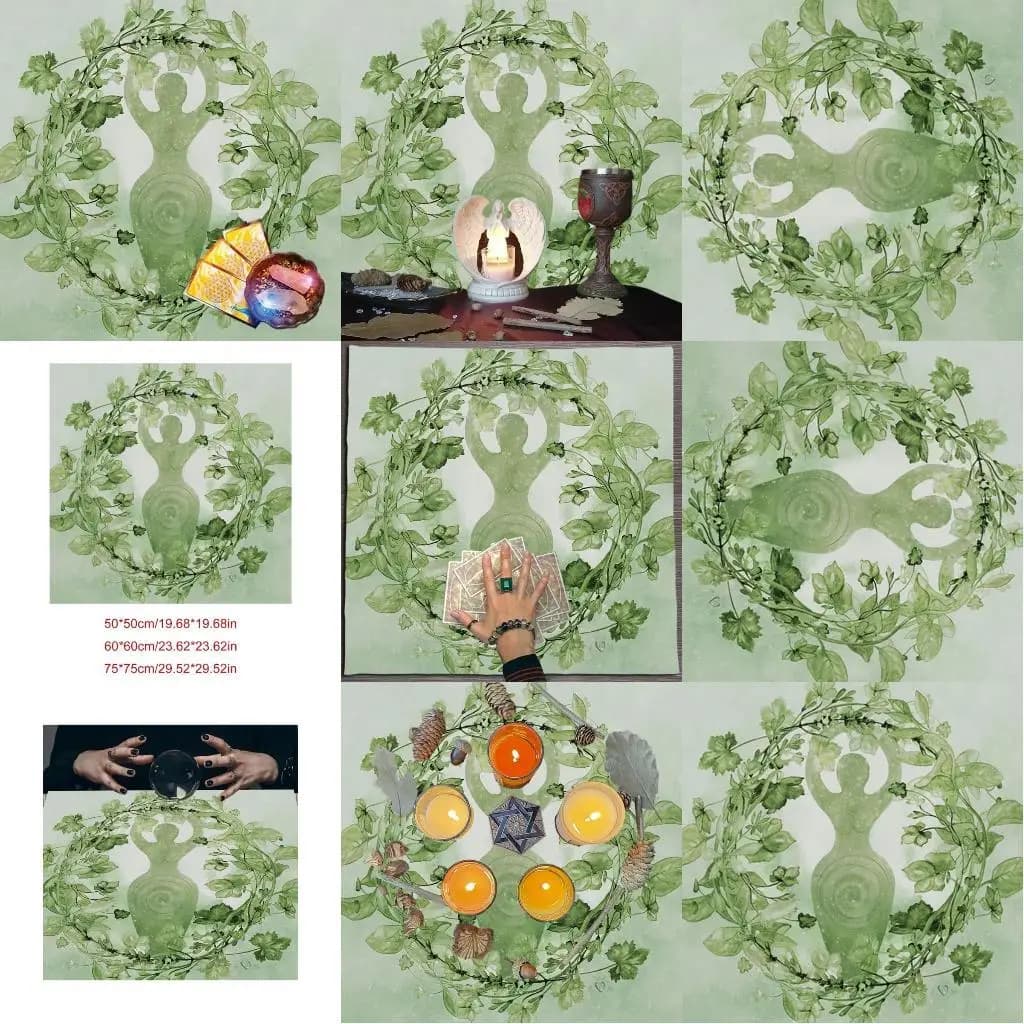U2JB Altari Decorazioni Tarocchi Tovaglia Pendoli Divinazioni Altari Tovaglia Multifunzionale Tarocchi Carte Copritavolo