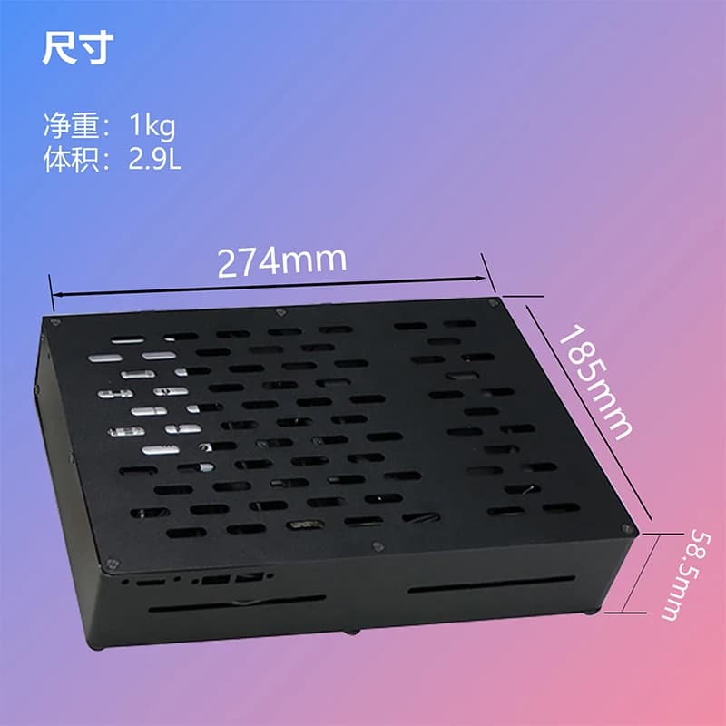 Custodia per PC esterna A3 Mini-ITX Telaio per computer da gioco Telaio in acrilico desktop verticale/orizzontale Supporta SSD da 2,5 pollici 7 mm