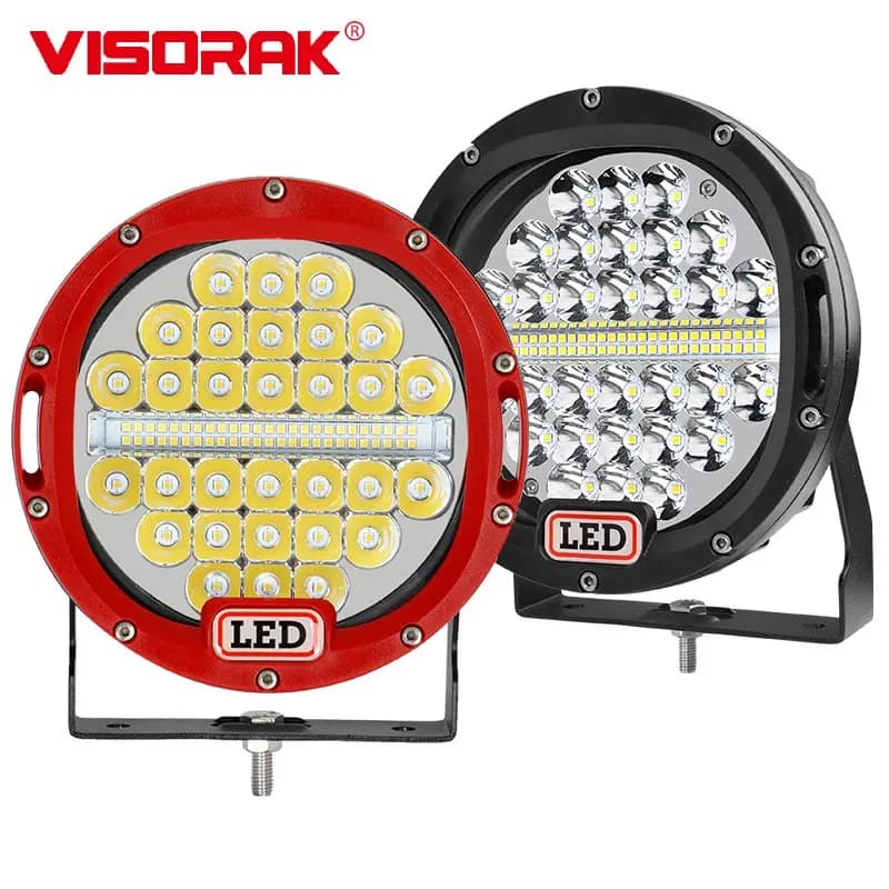Faro da Lavoro LED 7 Pollici per Fuoristrada 4x4 SUV, Faretto per Paraurti, Lampada da Lavoro per Tetto Auto, Camion, Furgone, Fari LED per Guida