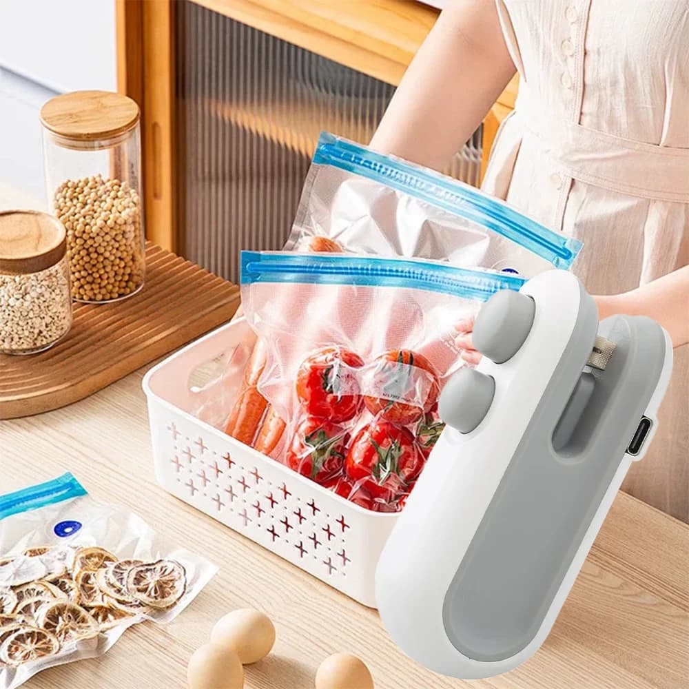 Mini Portable Heat Bag Sealing Machine for Plastic Bags Sealing Machine for Bags with Clip Sealing Machine for Portable Food Packaging