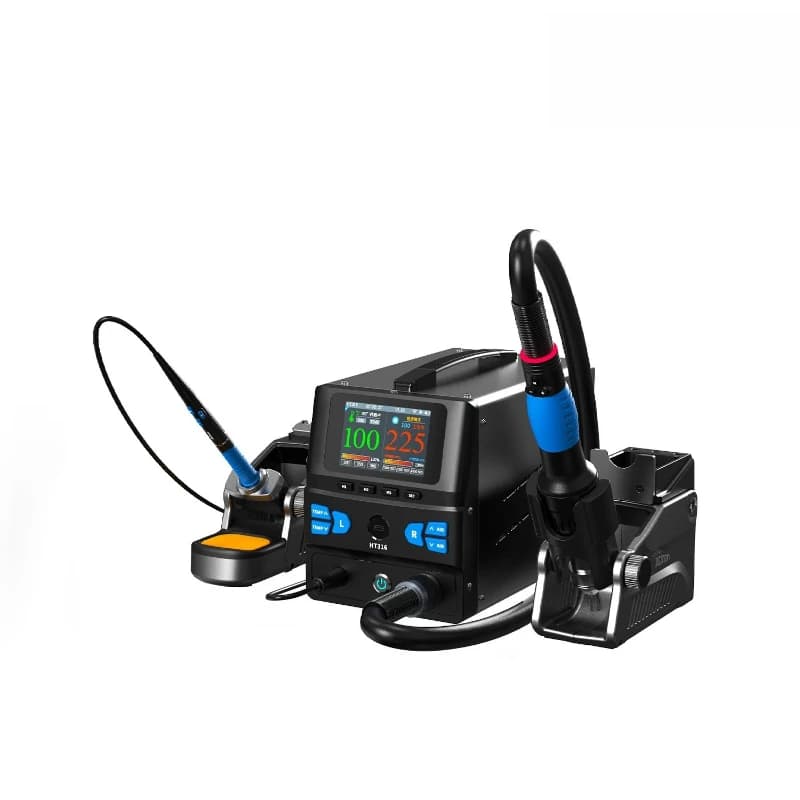T316 new hot air gun welding table dismantling solder net upgraded version honeycomb heating core high-power dismantling table