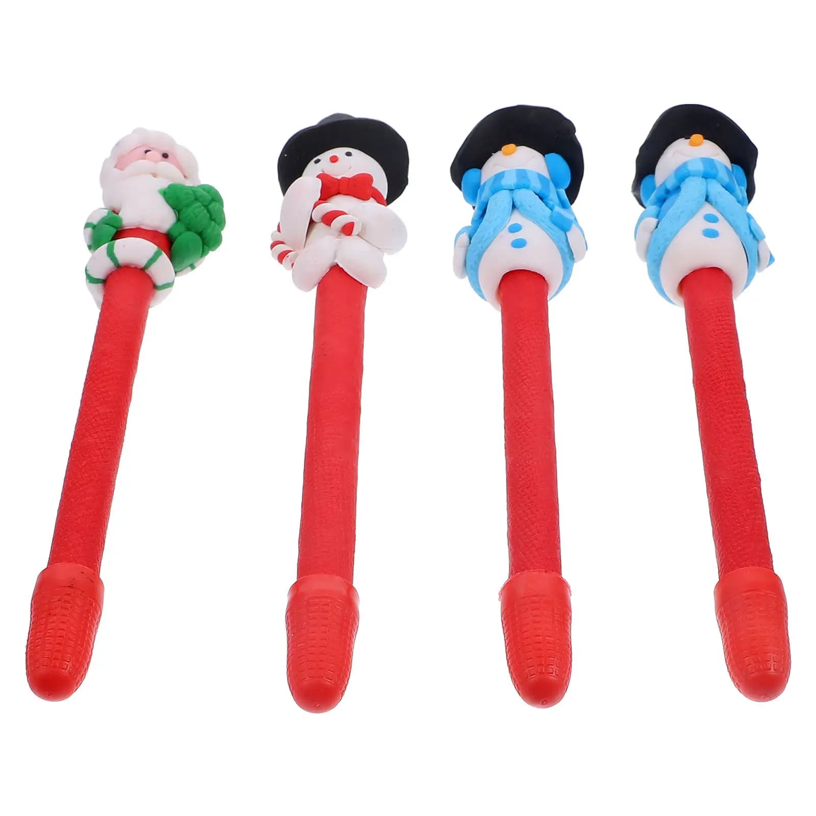 4Pcs Christmas Pen Gift Multipurpose Gel Pens Smooth Writing Comfortable Grip Portable Pens for Students Teachers Signature