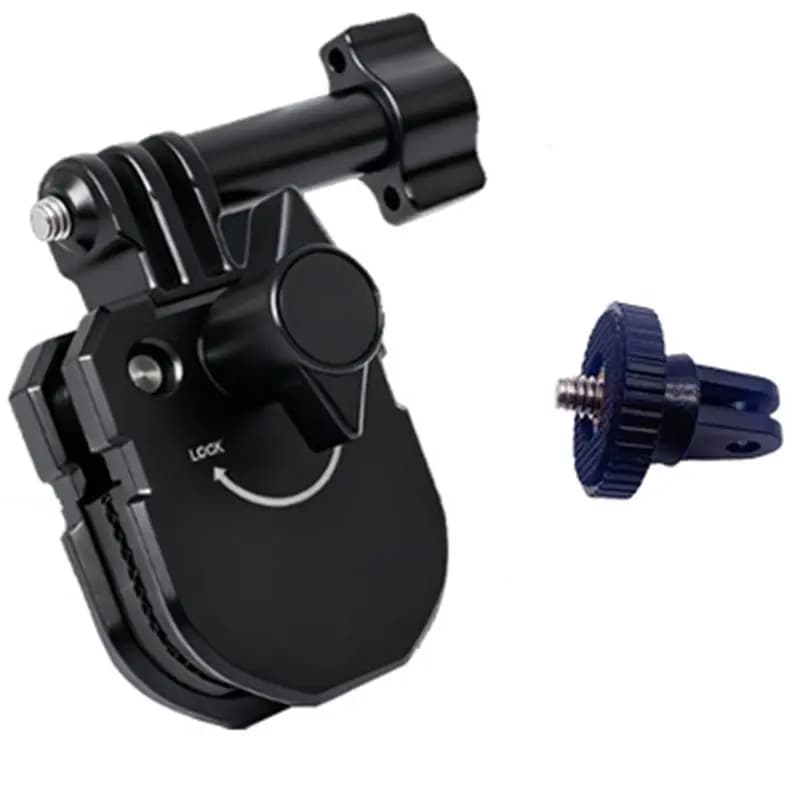 Clip di fissaggio per parabrezza moto compatibile con /DJI Action/Gopro ecc., in lega di alluminio, per action camera