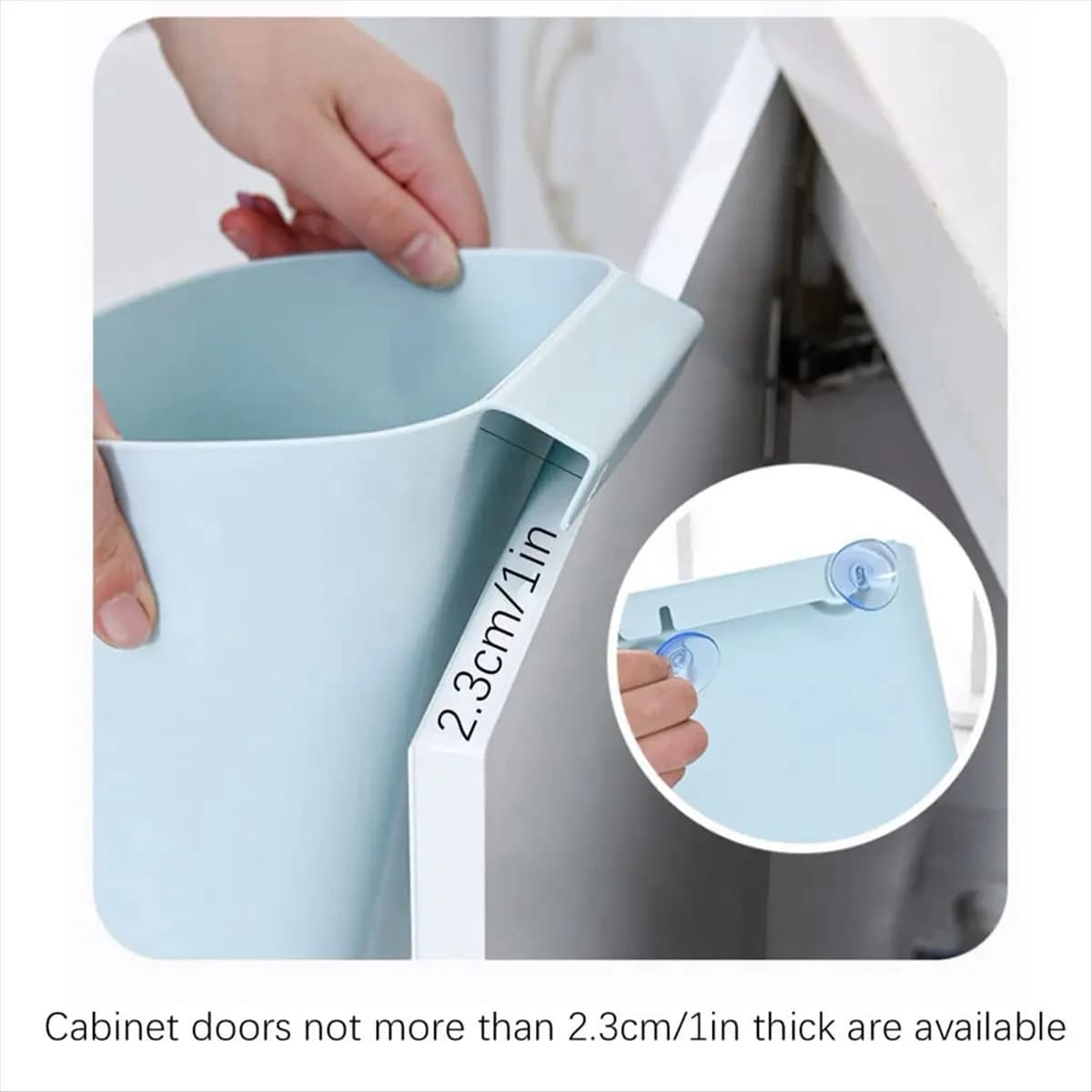 COFA Simple Trash Can Wall-Mounted Trash Can Simple Wastebasket Waste Storage Box Suitable for Kitchen, Bedroom and