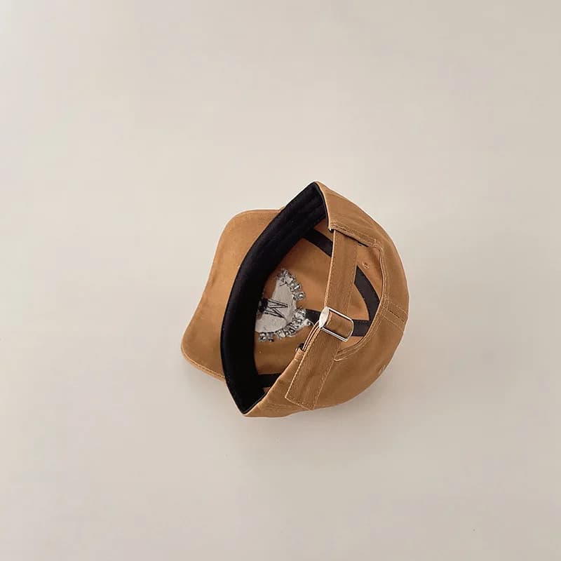 New Casual Hat with Letters, Simple Classic Baby Hat, Baseball Hat Embroidered for Boys, Adjustable Tesa Corta Hat for Girls