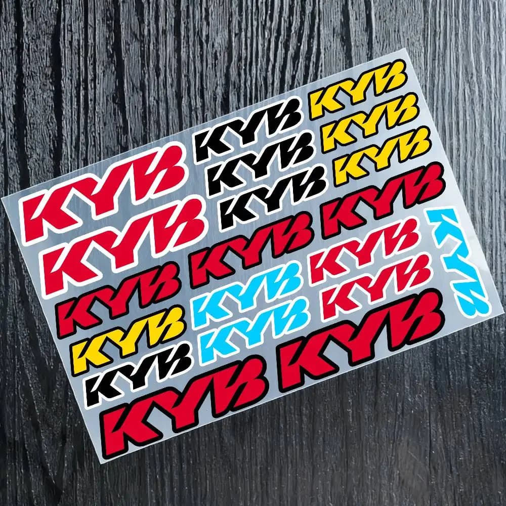Adesivo KYB per Moto, Auto, Paraurti, Finestrini, Laptop, Pareti, Decalcomania in Vinile, Accessori per Tuning Auto