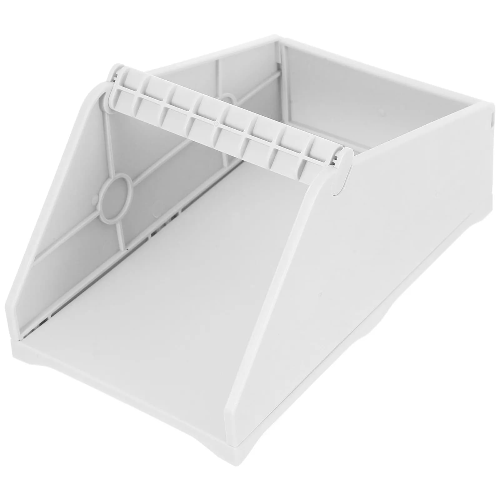 Supporto per etichette per stampante termica, dispenser per etichette di spedizione in plastica, supporto per etichette da ufficio, supporto per organizer per carta da stampante da scrivania, bianco compatto