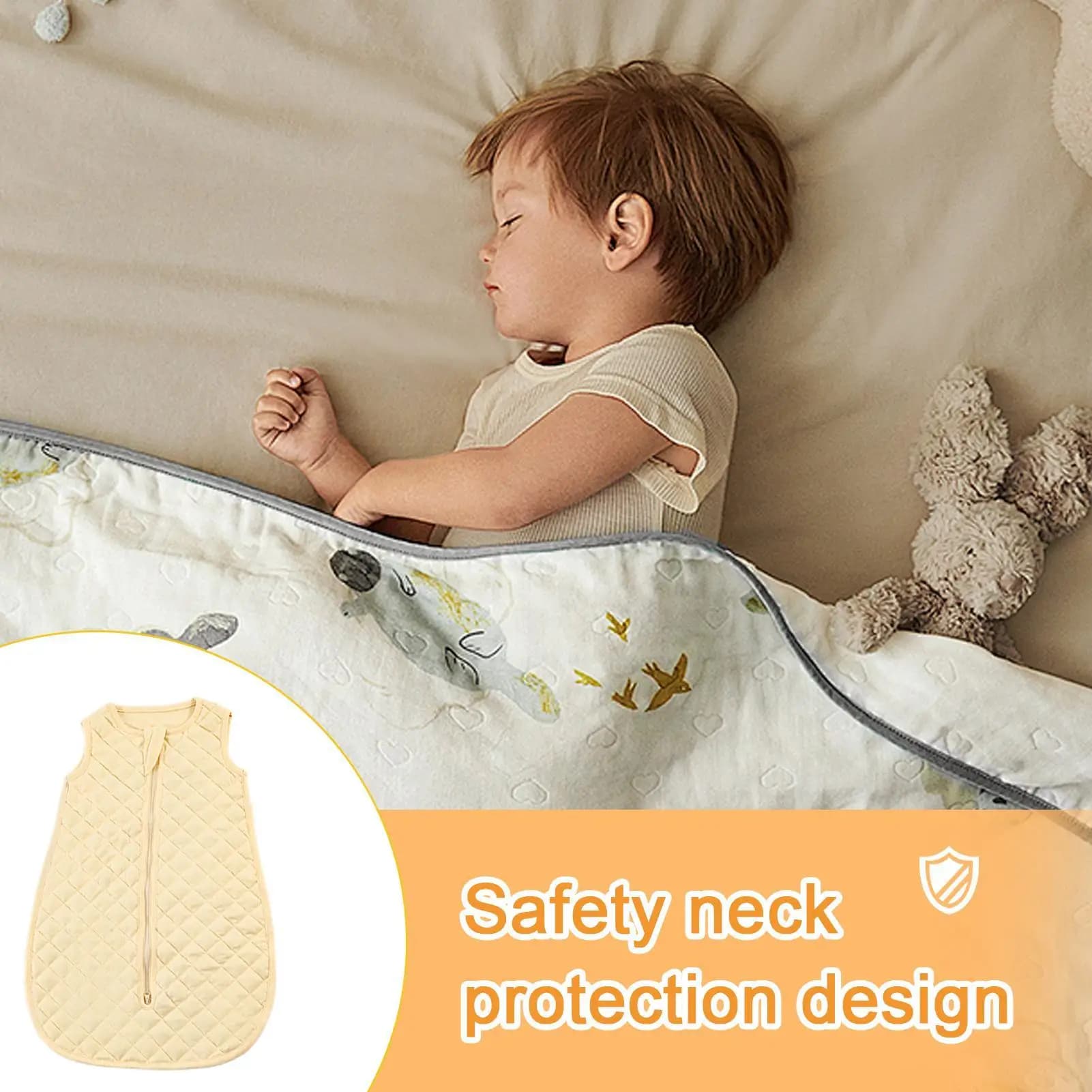 Children's sleeping bag Weighted sleeping bag for children Wearable sleeping bag for trips to nursery hospital