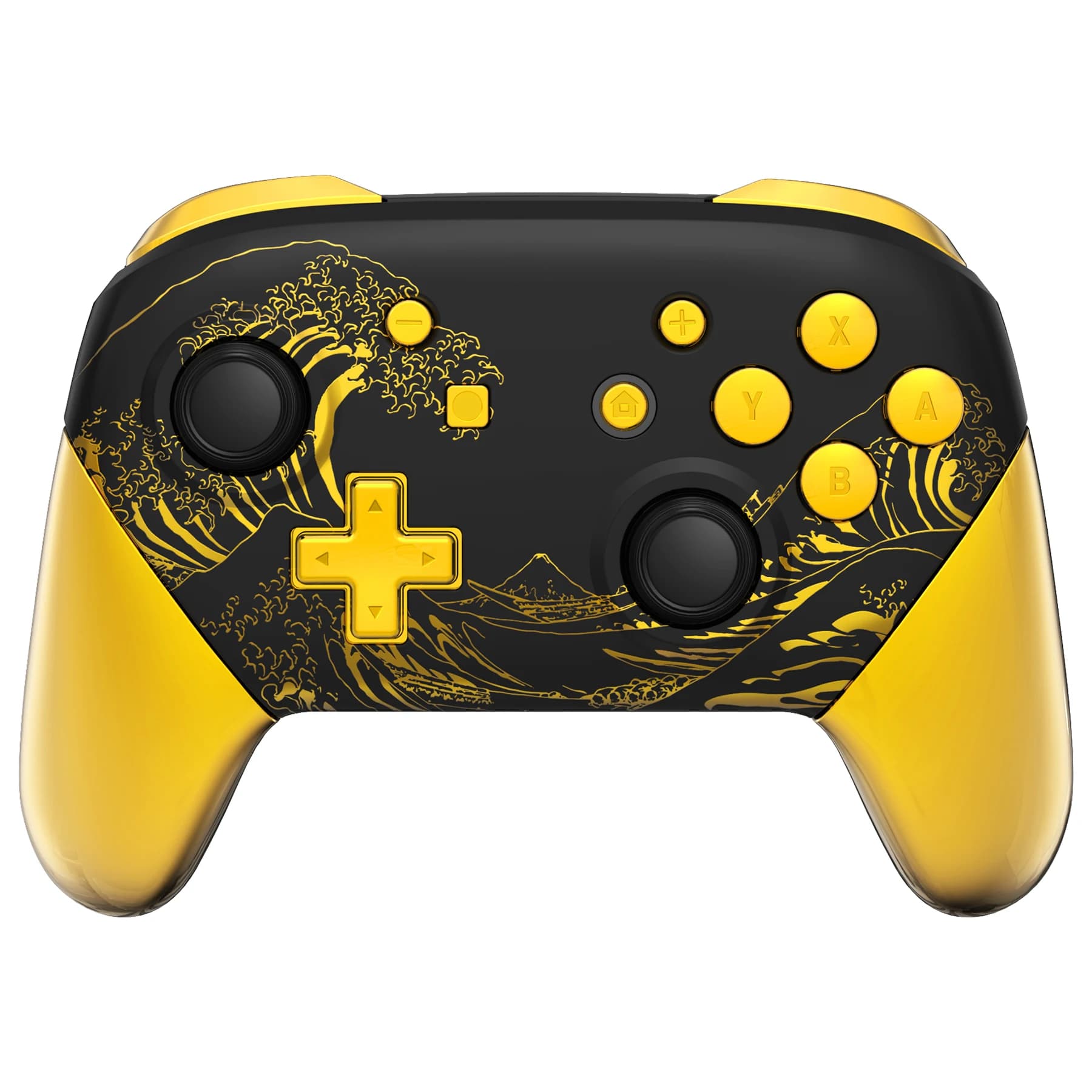 Impugnature per piastra posteriore eXtremeRate Faceplate per Nintendo Switch Pro, guscio di ricambio con pulsante Set completo-The GreatGOLDENWave