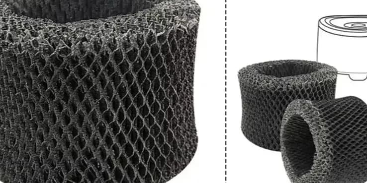 2PCS Humidifier Filter For HU4102 FY2401 HU4801 4802 4803 4813 4811 Wood Pulp Paper Replacement Cartridge Black