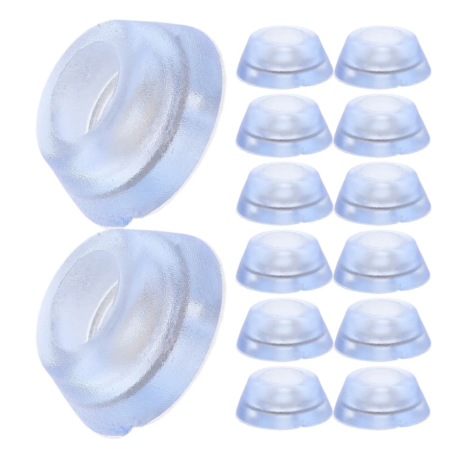 20 Pieces of Anti-slip Bearings Resistant to wear, Transparent Silicone Feet, Rubber Feet for Taglieri, Furniture Protections