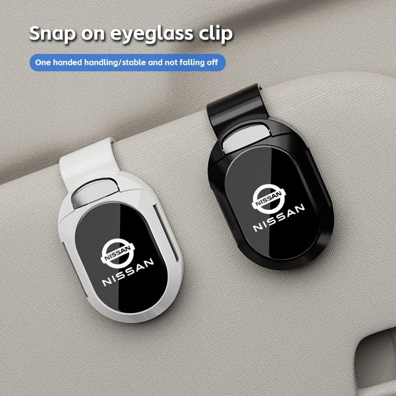 Car Visor Glasses Holder Sunglasses Storage Clip For Nissan J10 X-Trail Qashqai Juke Leaf Micra NOTE Patrol Pulsar NISMO