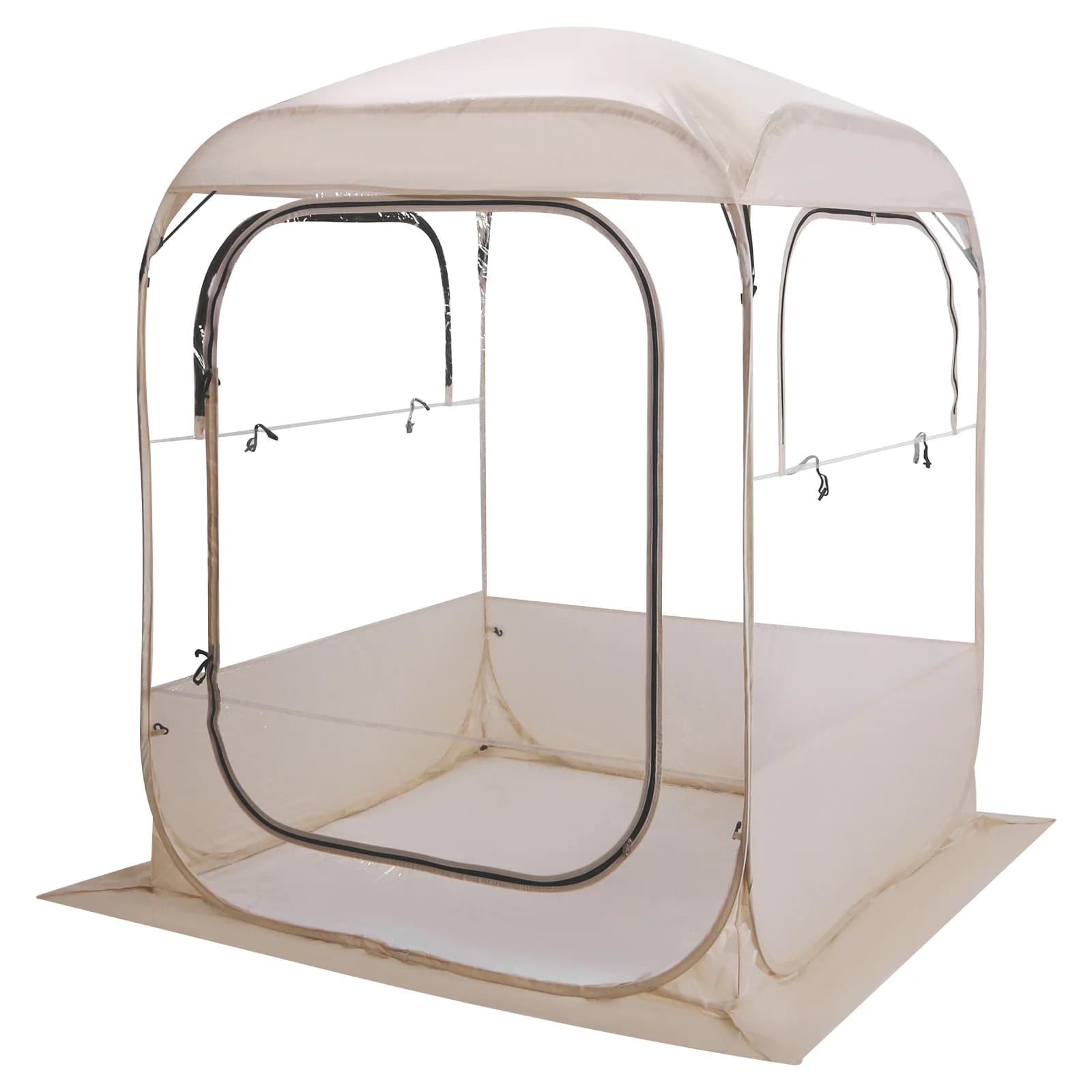 Transparent Bubble Curtains with 360 ° Panoramic View, PVC Curtain for Open Camping, Fast Assembly for Sports Events, Fishing and Typhoon