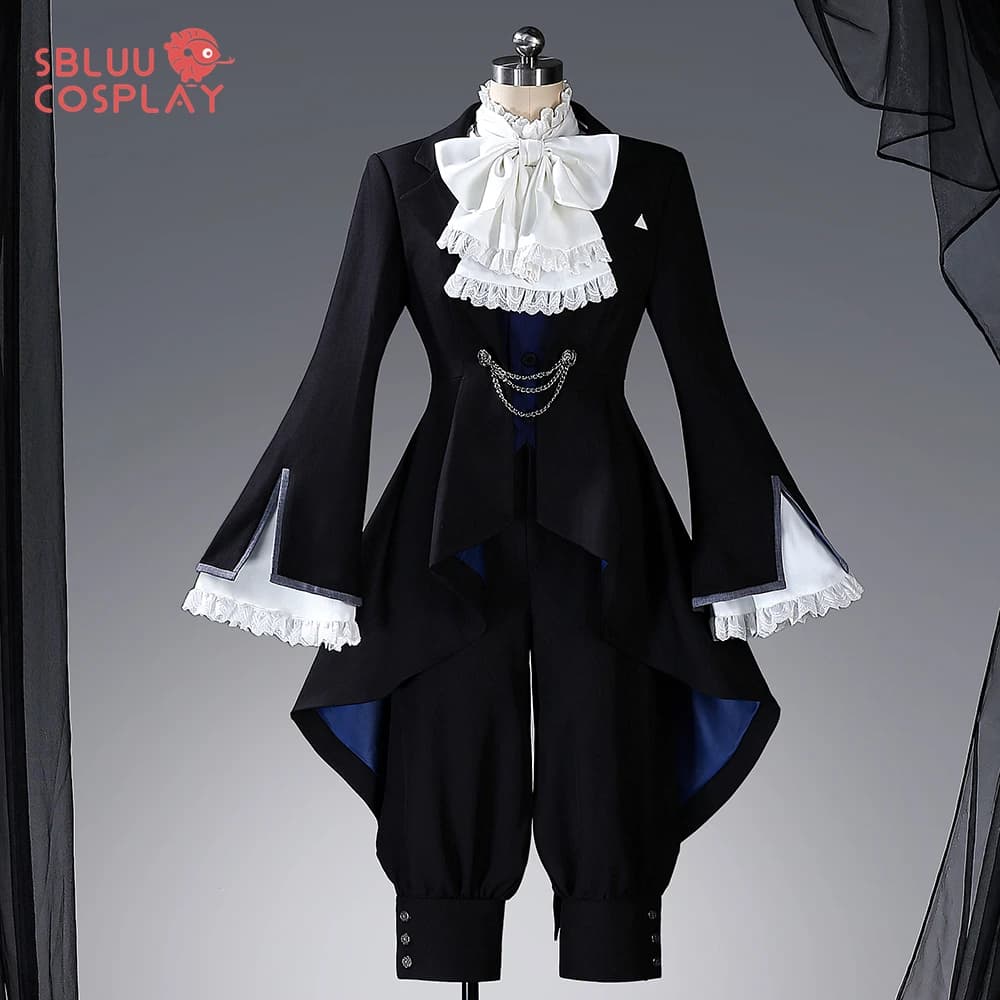 SBluuCosplay Ciel Phantomhive Cosplay Costume R Quality Hat Coat Shorts Elizabeth's Birthday Ball Halloween Carnival Party Suit